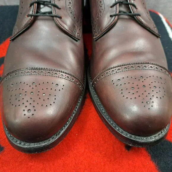 %Size 15 Men Allen Edmonds Lexington Oxfords Dress Shoes Brown Leather / D3 Size 15 Men Allen Edmonds Lexington Oxfords Dress Shoes  main image 3